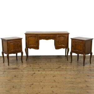Vintage Oak Dressing Table with Matching Bedside Cabinets