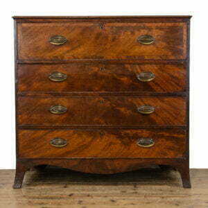 Georgian Antique Mahogany Secretaire Chest of Drawers