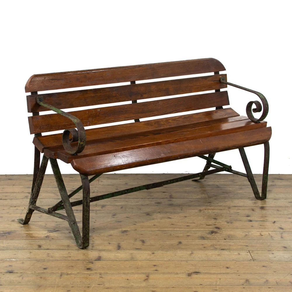 Antique Ferry Steamer Boat Bench
