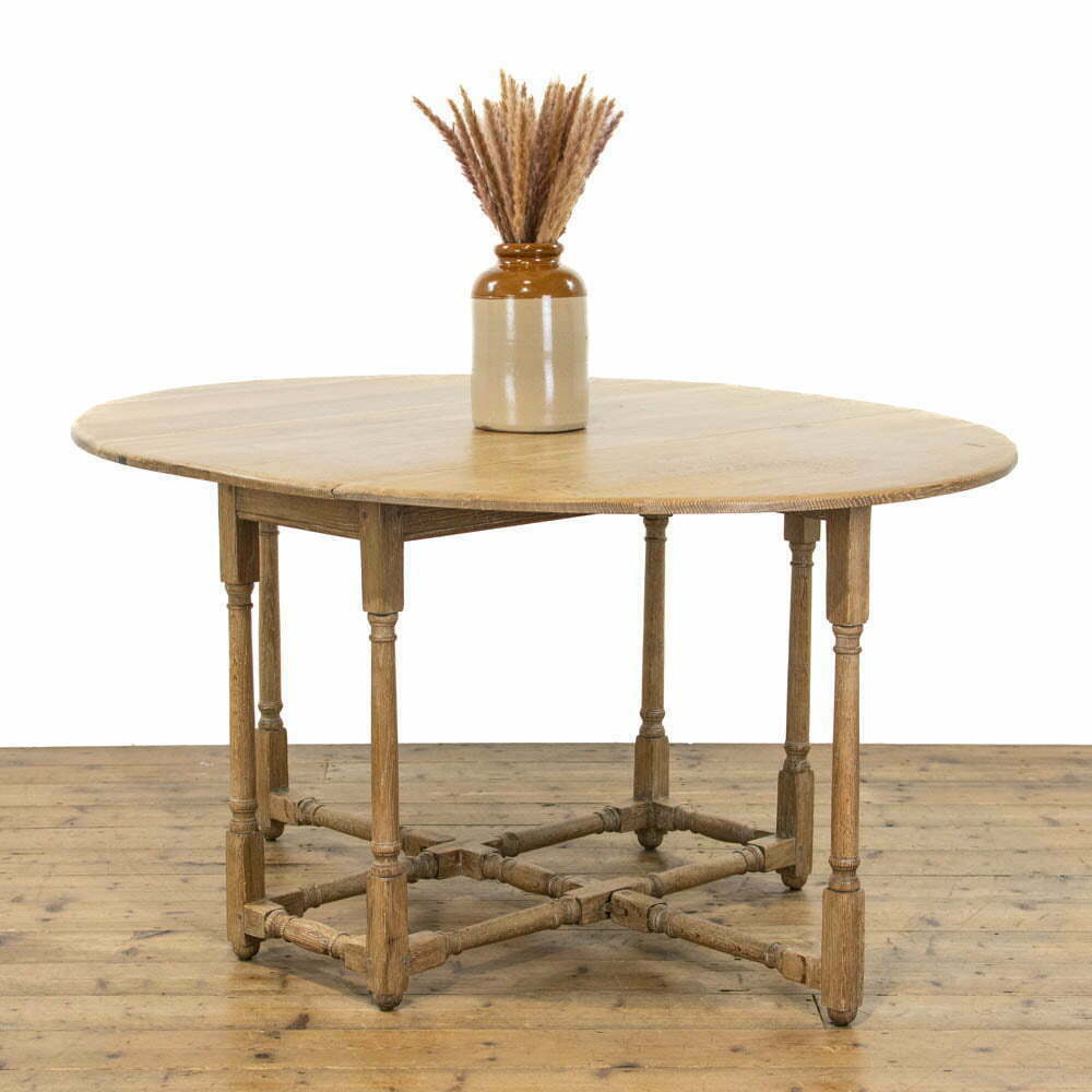 Antique Light Oak Gateleg Table