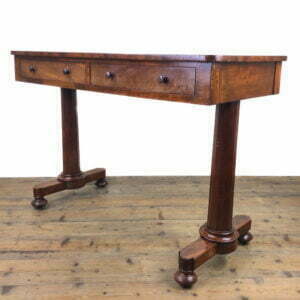 Victorian Mahogany Two Drawer Side Table