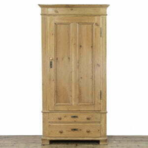 Rustic Single Door Antique Pine Wardrobe
