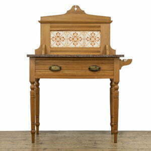Victorian Satinwood and Marble Antique Washstand