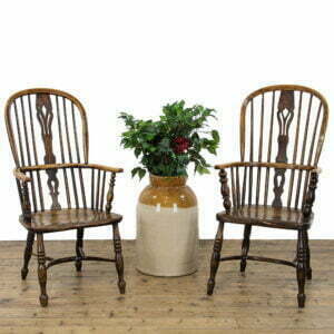 Pair of Georgian Antique Windsor Armchairs