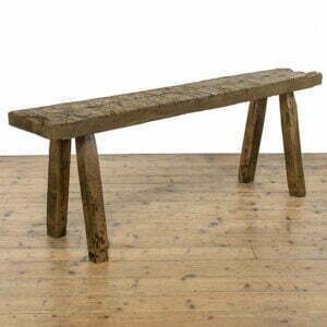Rustic Antique Oak Pig Bench