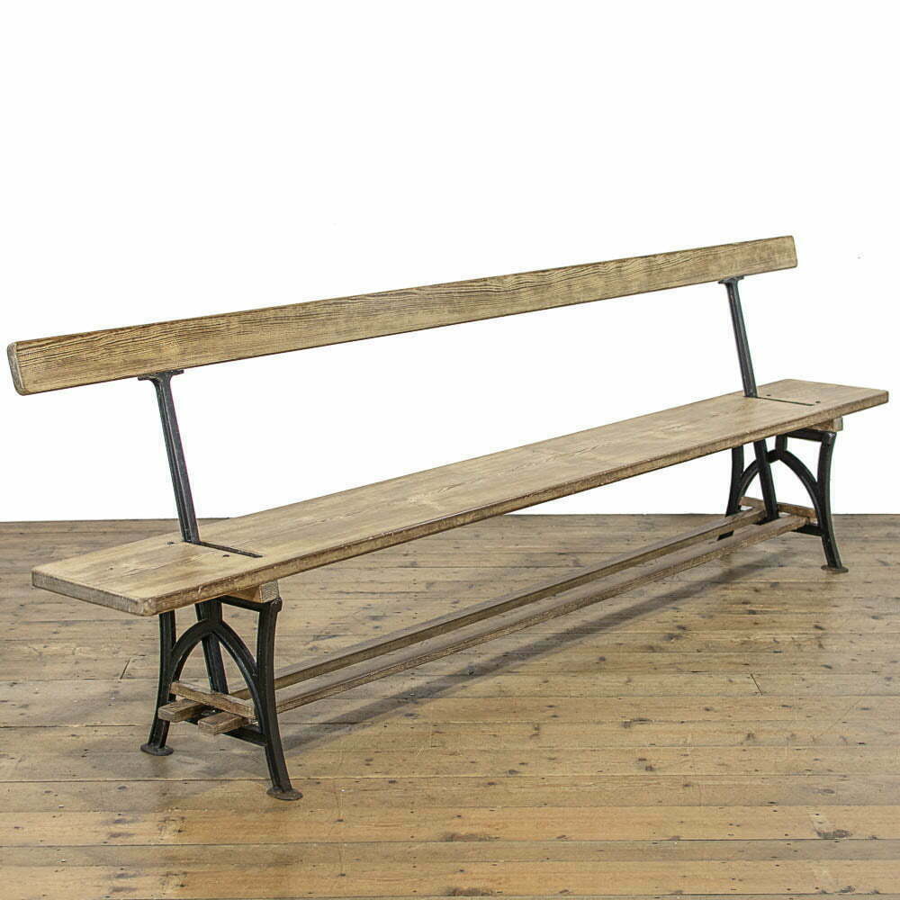 Antique Pitch Pine Bench