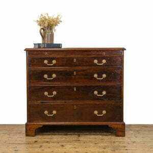 19th Century Antique Mahogany Bachelor's Chest of Drawers