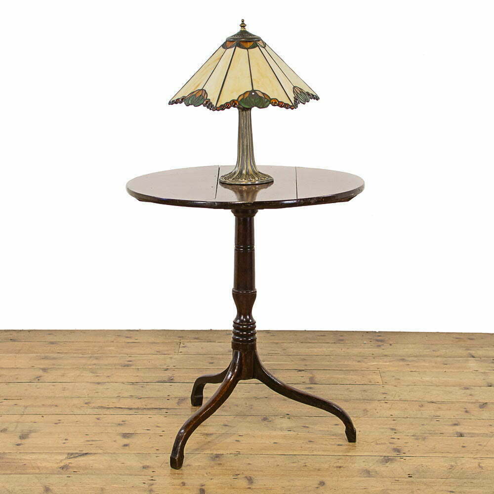19th Century Antique Oak Tripod Table