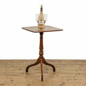 Small Antique Mahogany Wine Table with Rectangular Top