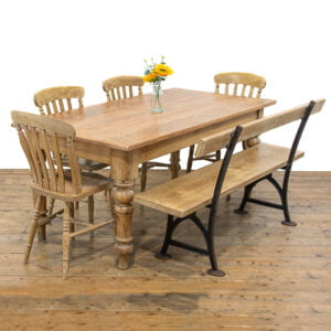 M-4503 Antique Pine Farmhouse Kitchen Table Penderyn Antiques (1)