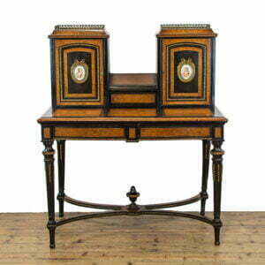 Antique Ebonized Walnut and Amboyna Writing Desk