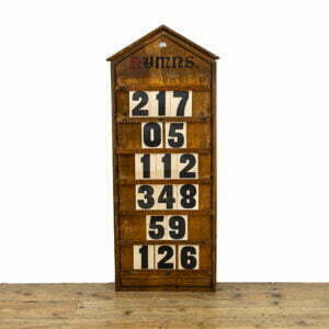 Antique Oak Hymn Board