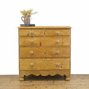 M-4557 Victorian Antique Pine Chest of Drawers Penderyn Antiques (1)