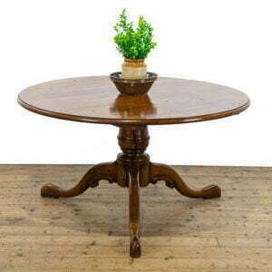 Large Circular Oak Dining Table
