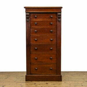 Victorian Antique Mahogany Wellington Chest