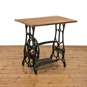 Antique New Goodrich Sewing Machine Table with Oak Top