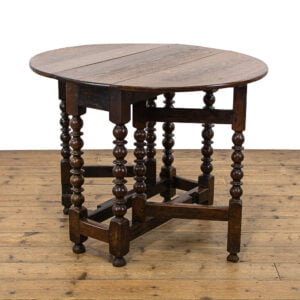 M-4656 Small 18th Century Antique Oak Gateleg Table Penderyn Antiques (1)