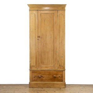 M-4669 Victorian Stripped Pine Single Wardrobe Penderyn Antiques (1)