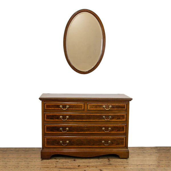 M-4684 Edwardian Inlaid Mahogany Chest of Drawers Penderyn Antiques (1)