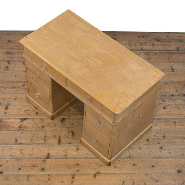 M-4704 Antique Pine Kneehole Desk Penderyn Antiques (11)