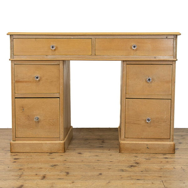 M-4704 Antique Pine Kneehole Desk Penderyn Antiques (2)