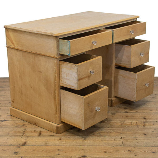 M-4704 Antique Pine Kneehole Desk Penderyn Antiques (4)