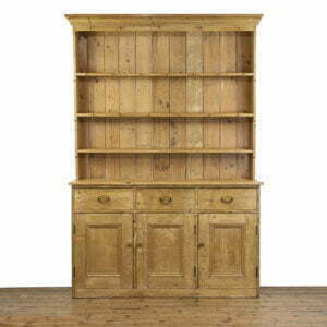 M-4665 Antique Stripped Pine Farmhouse Kitchen Dresser Penderyn Antiques (1)