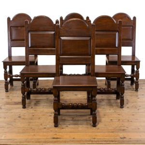 M-4679 Set of Six Oak Dining Chairs by ‘Bylaw’ Penderyn Antiques (1)