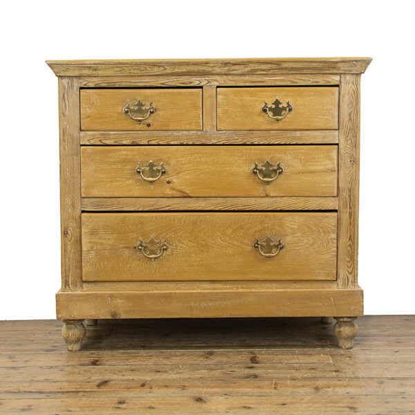 M-4696 Edwardian Antique Pine Chest of Drawers Penderyn Antiques (1)