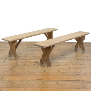 M-4709 Pair of Antique Pine Benches Penderyn Antiques (1)