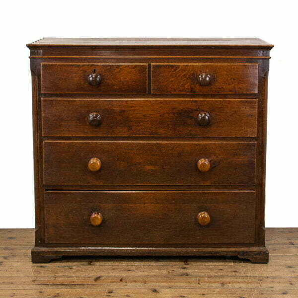 M-4718 Antique Oak Chest of Drawers Penderyn Antiques (1)