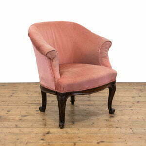 M-4725 Antique Pink Upholstered Tub Chair Penderyn Antiques (1)