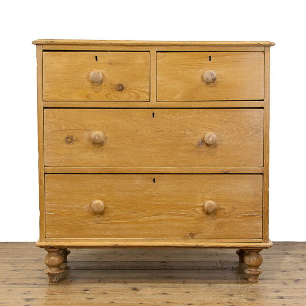 M-4732 Antique Stripped Pine Chest of Drawers Penderyn Antiques (1)
