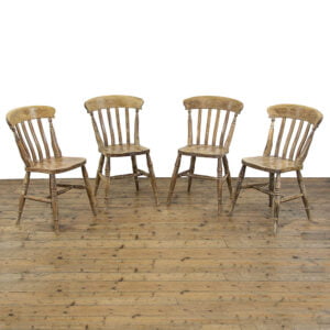 M-4736 Set of Four Antique Pine Kitchen Chairs Penderyn Antiques (1)