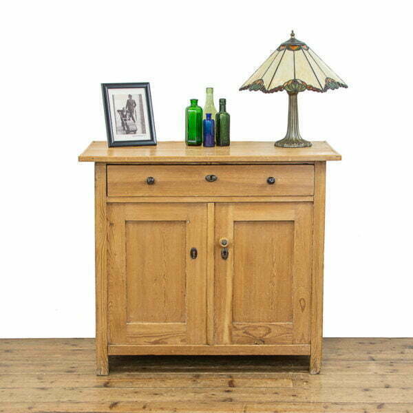 M-4738 Stripped Pine Antique Side Cupboard Penderyn Antiques (1)