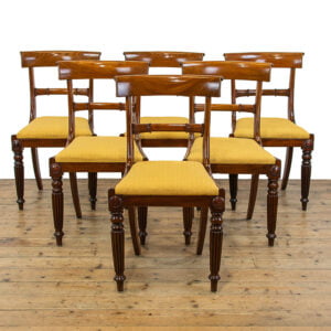 M-4743 Set of Six Antique Mahogany Dining Chairs Penderyn Antiques (1)