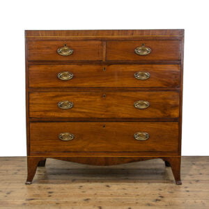 M-4744 Regency Antique Mahogany Chest of Drawers Penderyn Antiques (1)