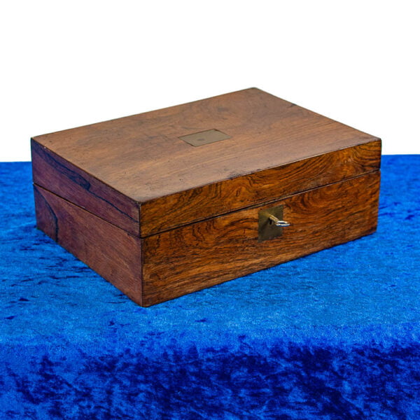 M-4755 19th Century Antique Rosewood Writing Slope Penderyn Antiques (1)