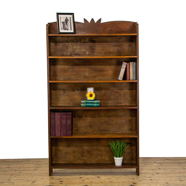 M-4757 Antique Oak Bookcase Penderyn Antiques (1)