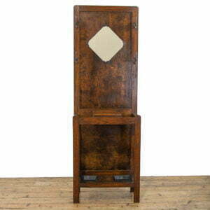 M-3888 Vintage Oak Hall Stand Penderyn Antiques (1)