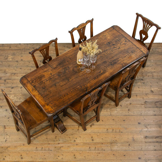 M-4770 Antique Oak Refectory Table Penderyn Antiques (2)