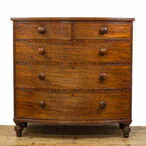 M-4772 Victorian Antique Mahogany Chest of Drawers Penderyn Antiques (1)