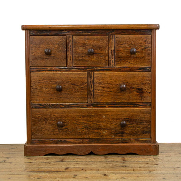 M-4778 Reclaimed Pine Chest of Drawers Penderyn Antiques (1)