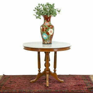 M-1187 Antique Centre Table with Marble Top Penderyn Antiques (1)