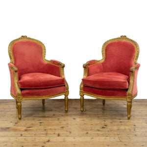 M-4742 Pair of Antique French Salon Chairs Penderyn Antiques (2)
