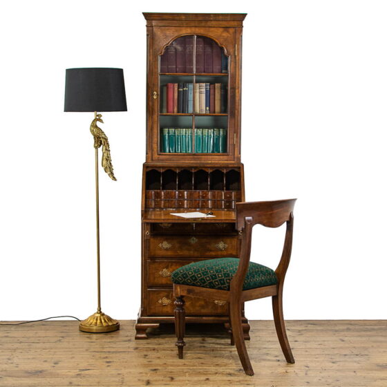 M-4787 Antique Walnut Bureau Bookcase by ‘Kean & Scott’ Penderyn Antiques (1)