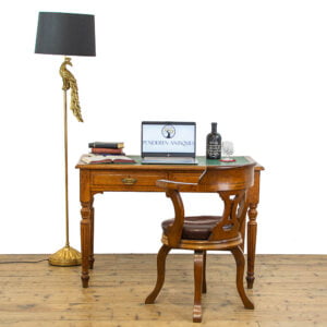 M-4790 Antique Oak Writing Table Penderyn Antiques (1)