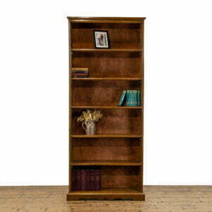 M-4806 Tall Oak Bookcase Penderyn Antiques (1)
