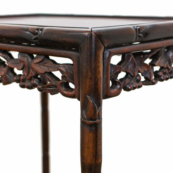 M-4812 Antique Chinese Carved Quartetto Nest of Tables Penderyn Antiques (10)