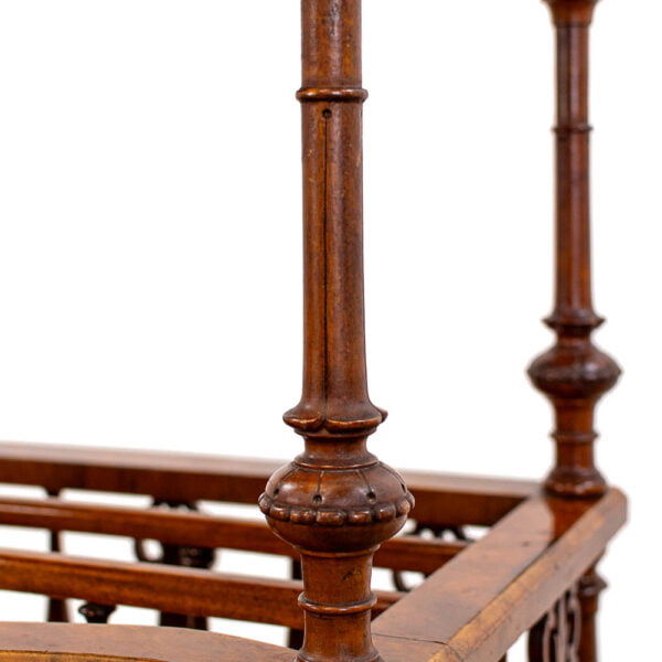 M-4815 Victorian Walnut Canterbury Whatnot Penderyn Antiques (12)